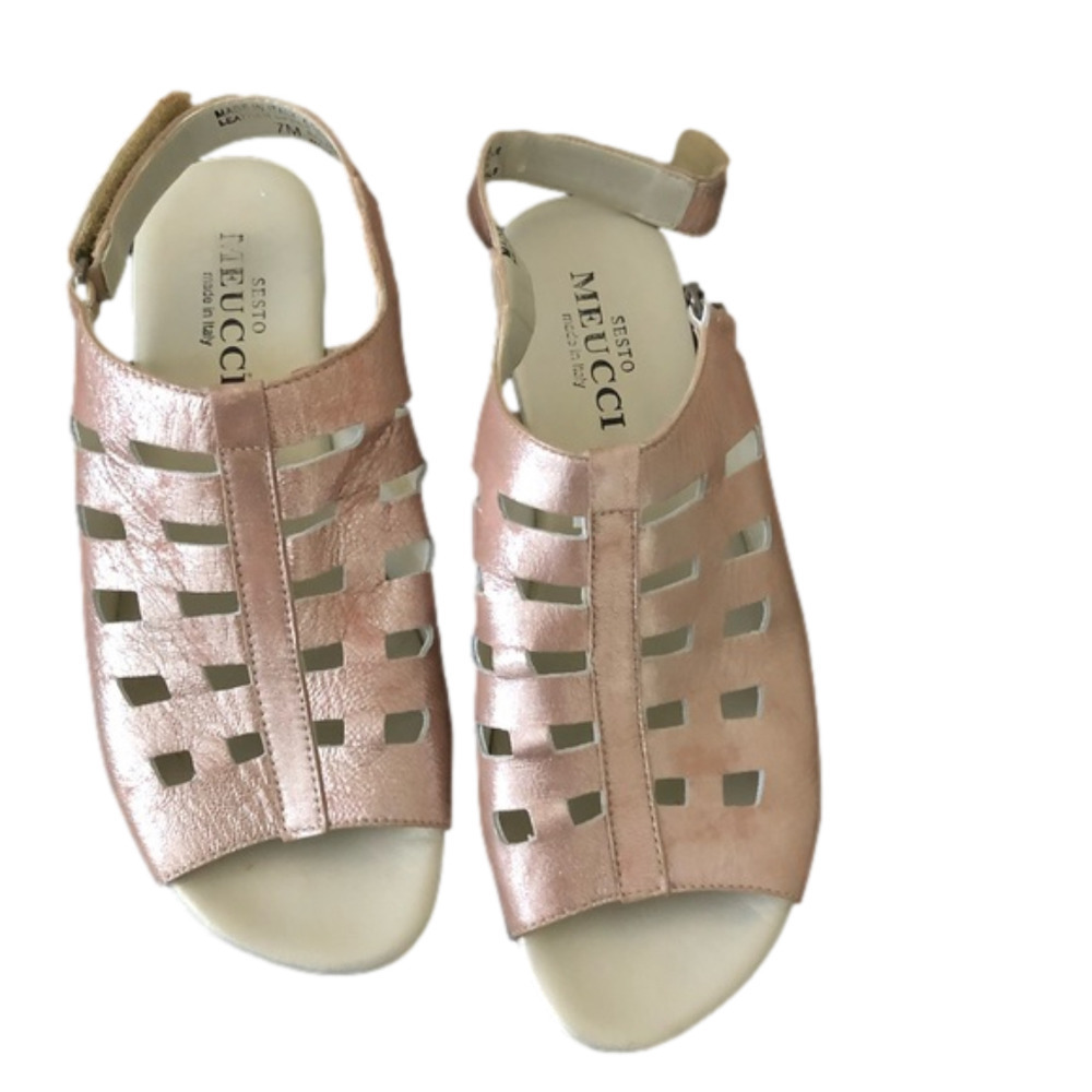 Sesto Meucci Metallic Sandals